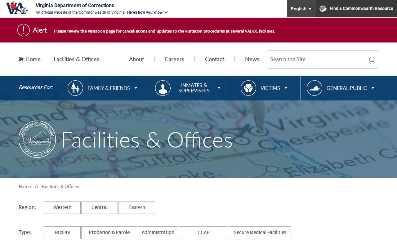 Caroline County parole and probation District 41 directory